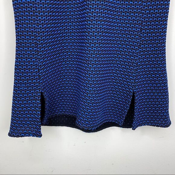 Derek Lam Mock Turtleneck Sweater Tank Blue/Black - Picture 6 of 14